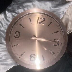 Rose Gold Wall Clock